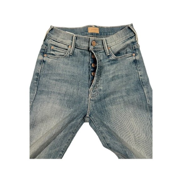 Mother Jeans The Stunner Ankle Fray Tinge Blue Size 24 ECU - Picture 9 of 16